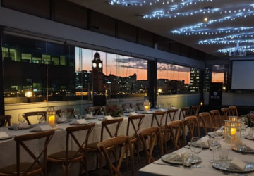 The Surry's rooftop venue offers the ultimate event space with private terrace and city views